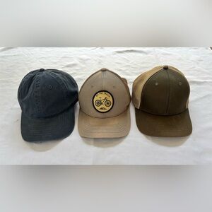 George Mens Hat Bundle of 3 in Neutral Multi Sz OS